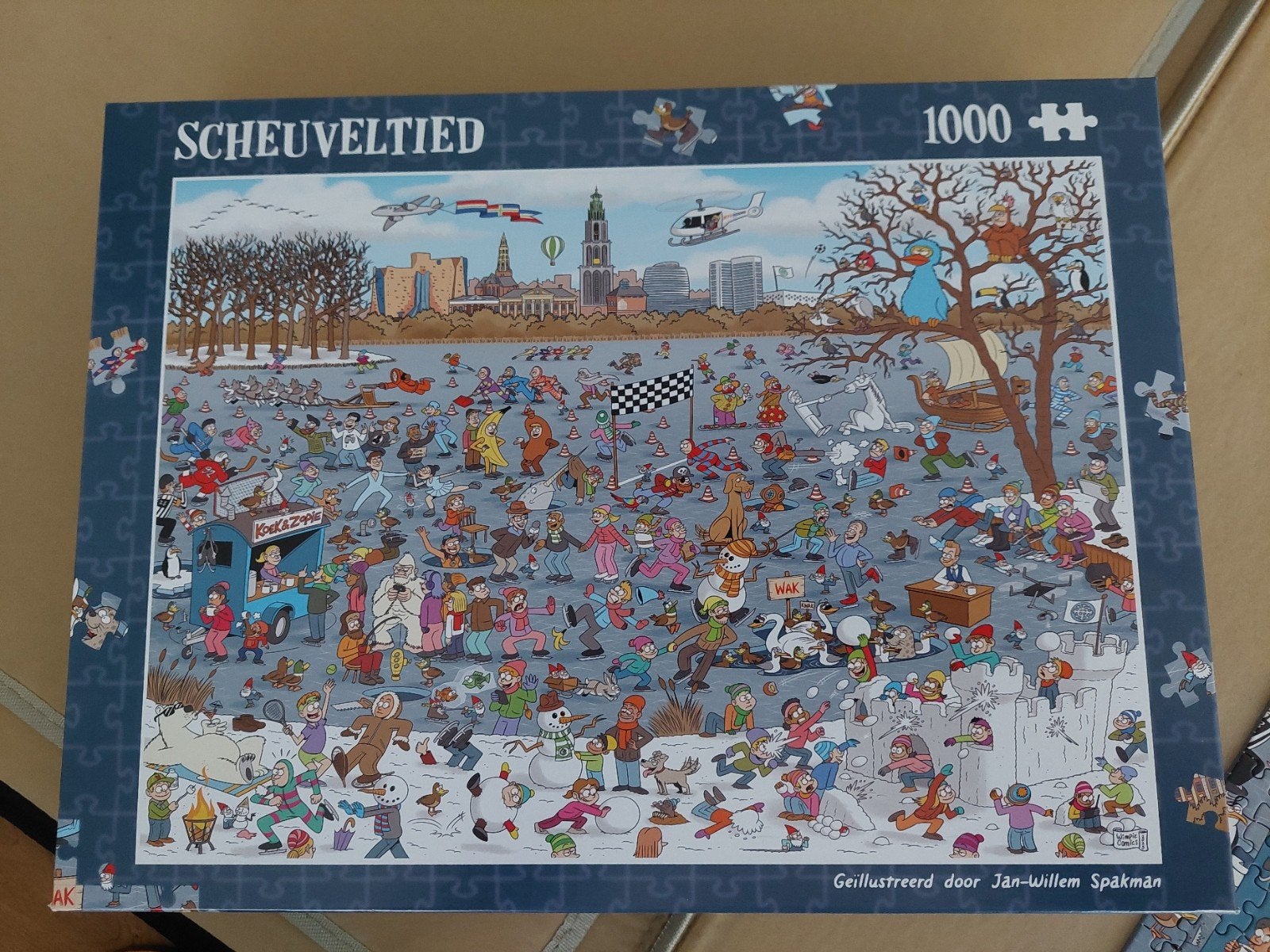 Puzzel scheuveltied, Ophalen of Verzenden, 500 t/m 1500 stukjes, Zo goed als nieuw