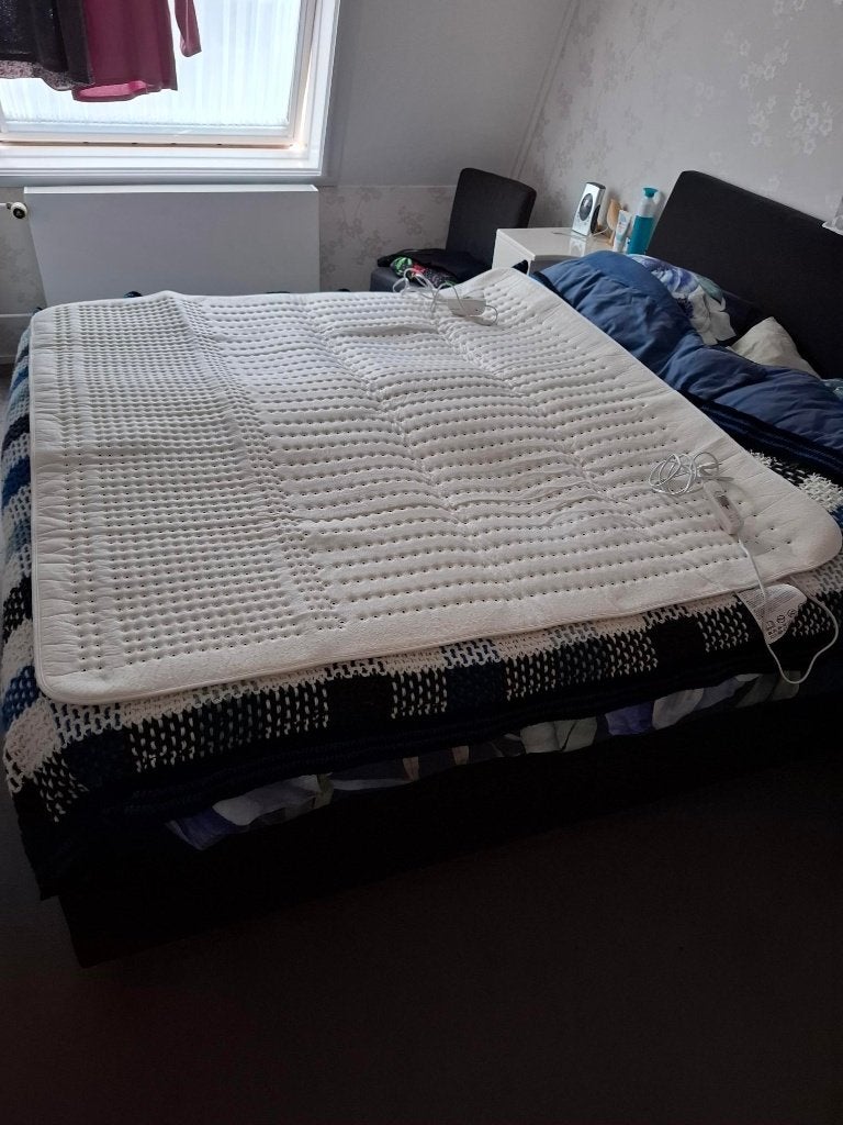 Wellcare elektrische onderdeken met voetverwarming, Ophalen, Gebruikt, Wit, Overige typen