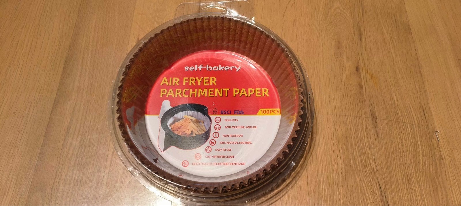 Airfryer bakpapier - 100 stuks - Rond - Anti-aanbak, Overige typen, Nieuw, Papier/karton, Ophalen of Verzenden
