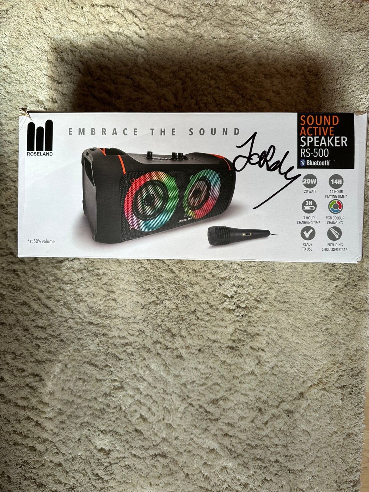 Roseland RS-500 Bluetooth Party Speaker (20W) – Nieuw, Ophalen, Nieuw, Complete set