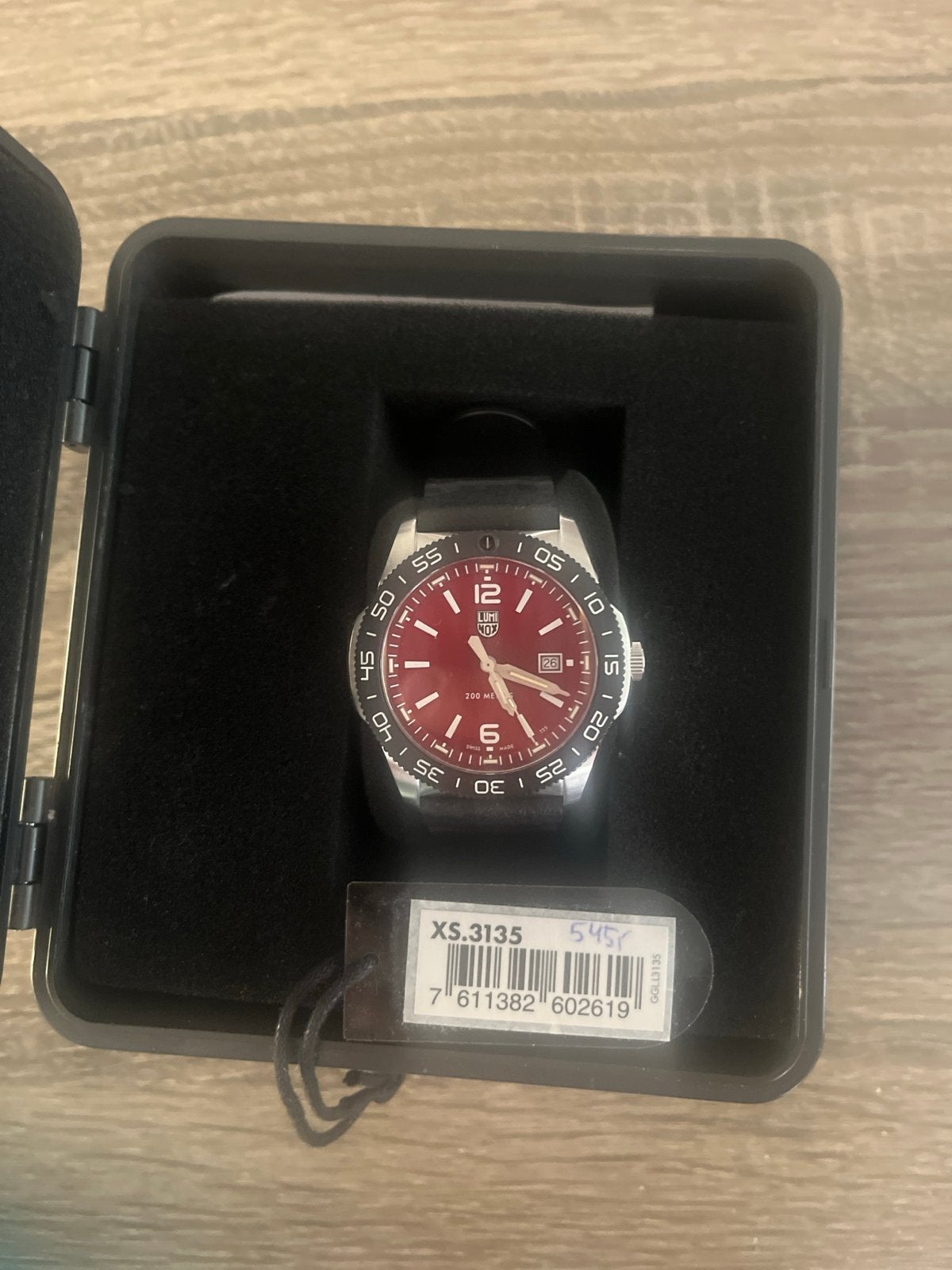 Luminox XS.3135 Herenhorloge - Rood/Zwart, Overige merken, Staal, Polshorloge, Kunststof