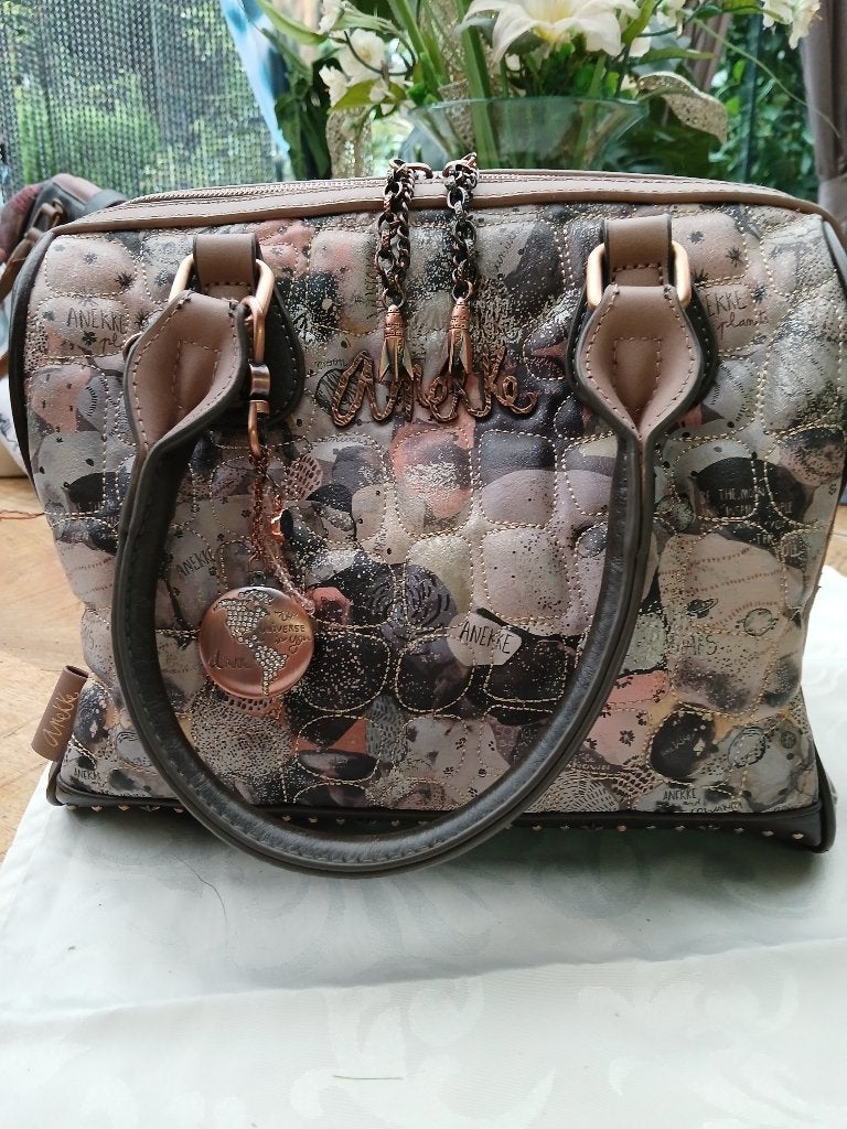 Anekke Universe handtas bowling bag, Ophalen of Verzenden, Nieuw, Bruin, Handtas