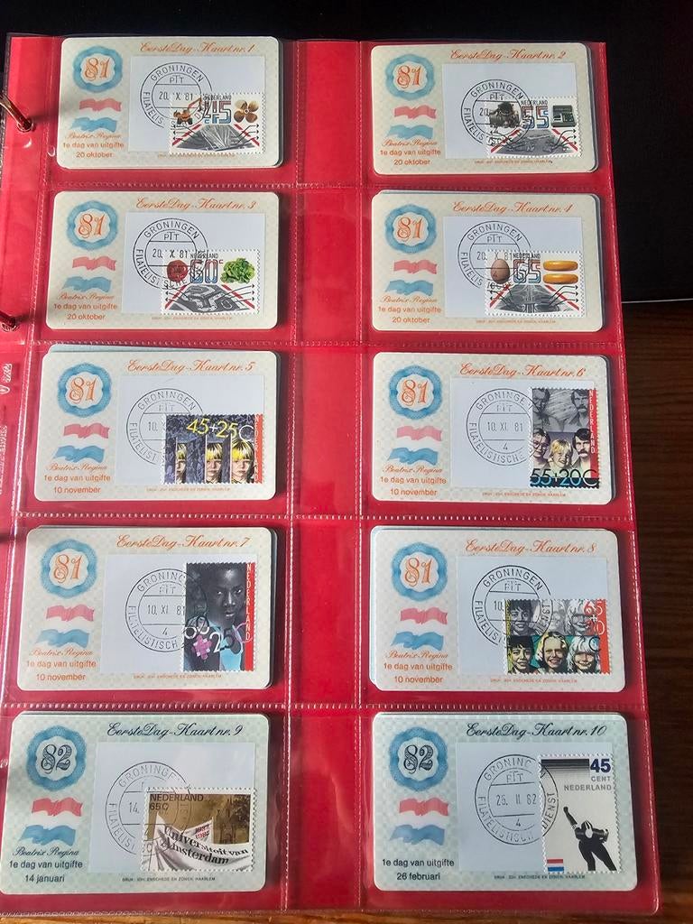 Eerstedag kaartjes Nederland, Verzenden