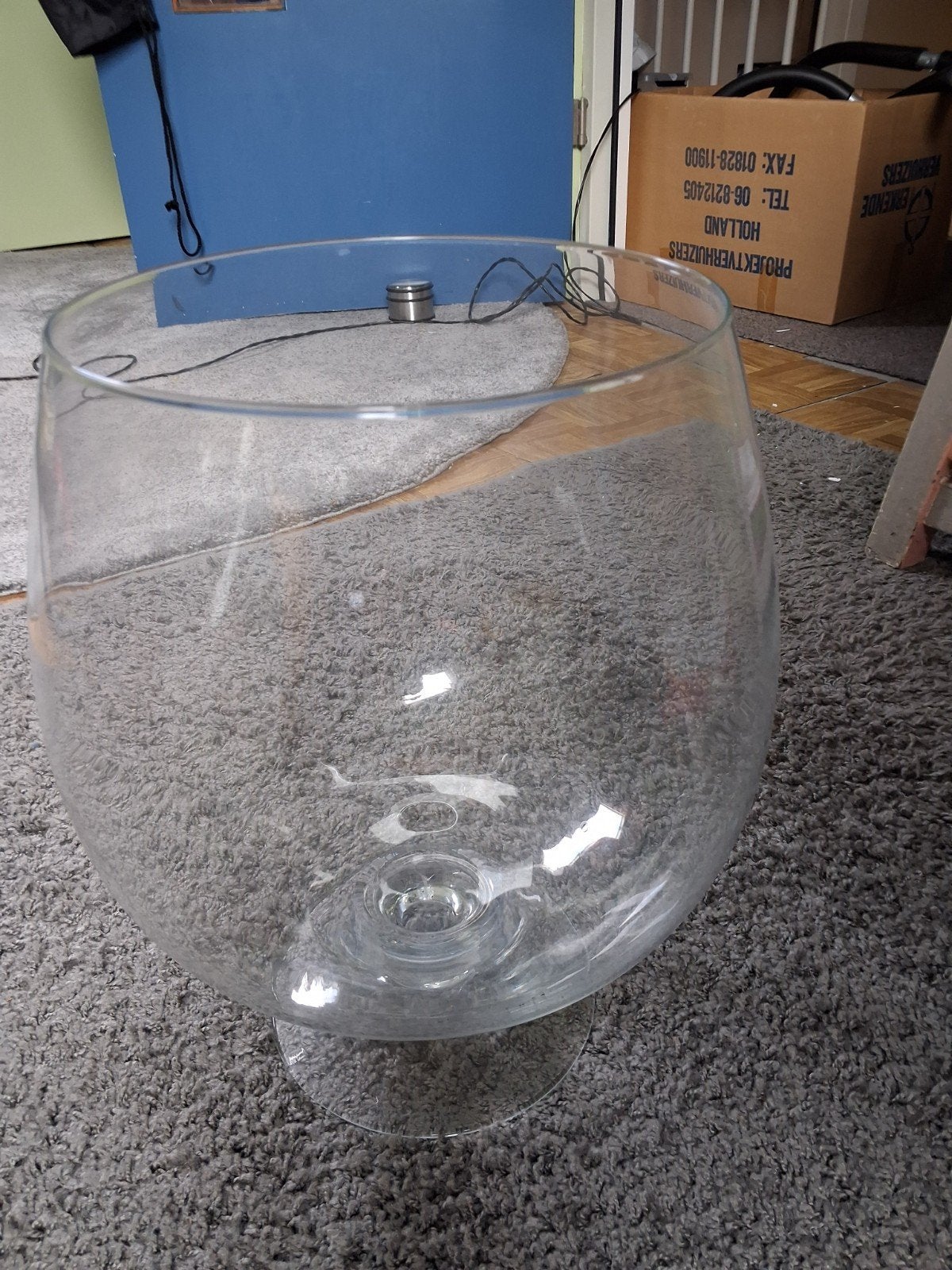 vaas/viskom, Ophalen, Glas, 40 cm