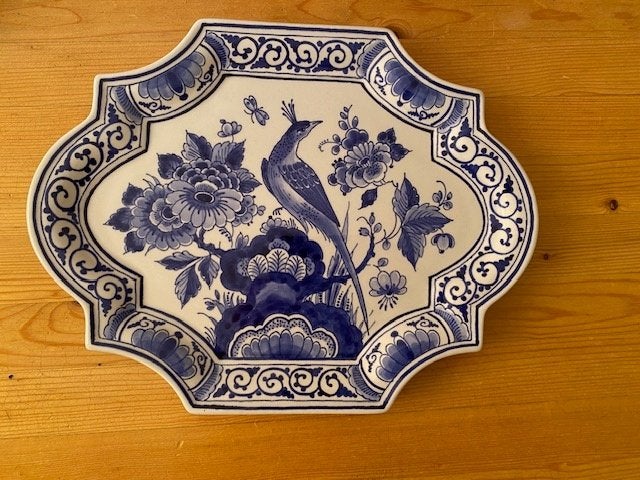 Koninklijke Porceleyne Fles Delfts Blauw Schaal Pauw, Ophalen