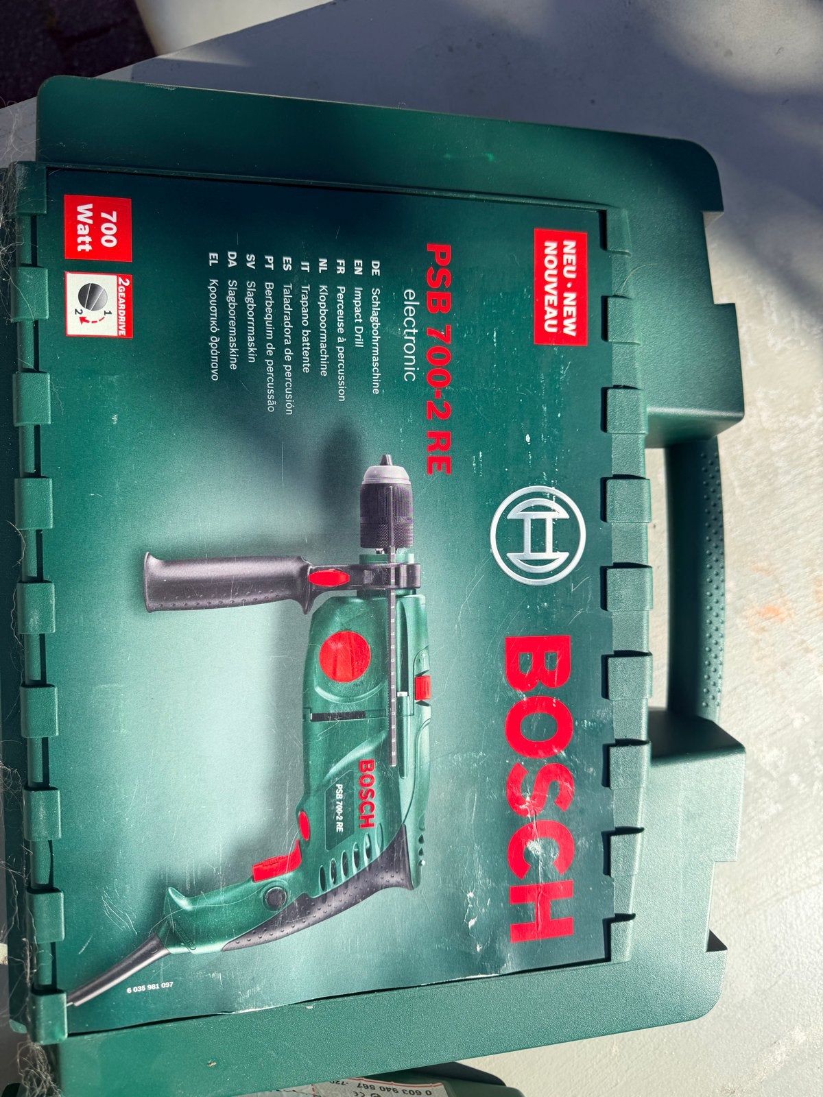 Bosch PSB 700-2 RE Klopboormachine 700W, 600 watt of meer, Zo goed als nieuw, Klopboormechanisme, Ophalen