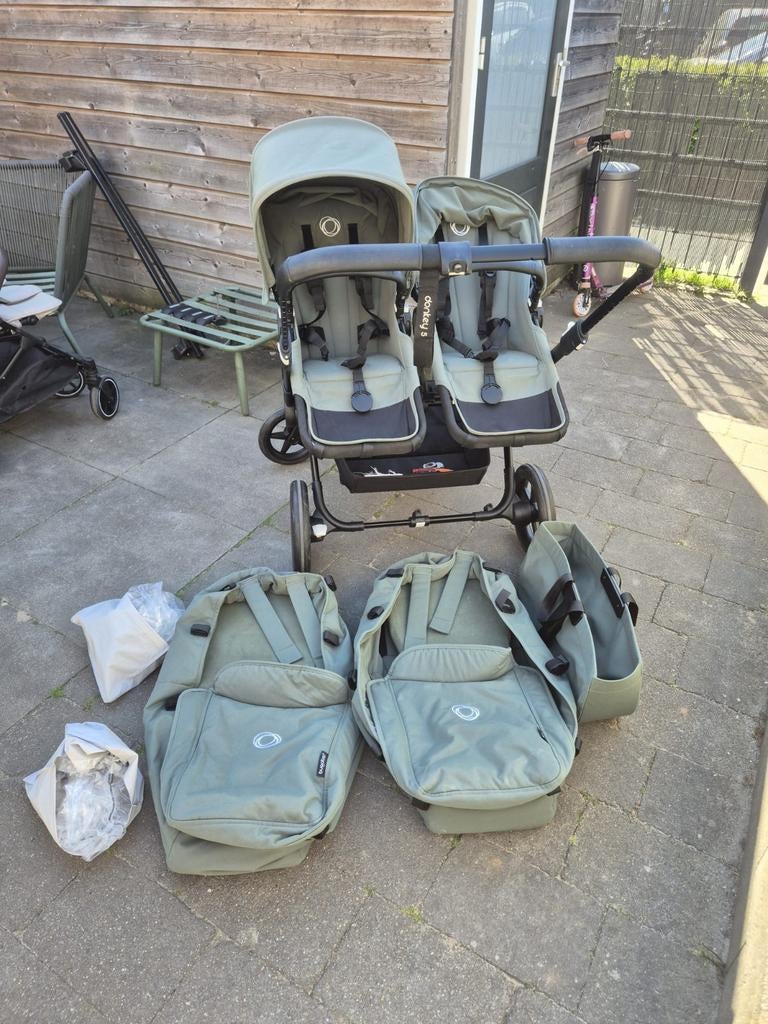 Bugaboo Donkey 5 Twin - Complete set, Kinderen en Baby's, Kinderwagens en Combinaties, Ophalen, Gebruikt, Bugaboo, Duowagen