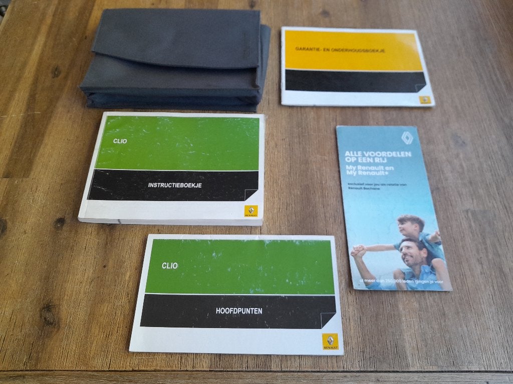 SET INSTRUCTIEBOEKJES + MAP - Origineel - RENAULT CLIO 3, Verzenden