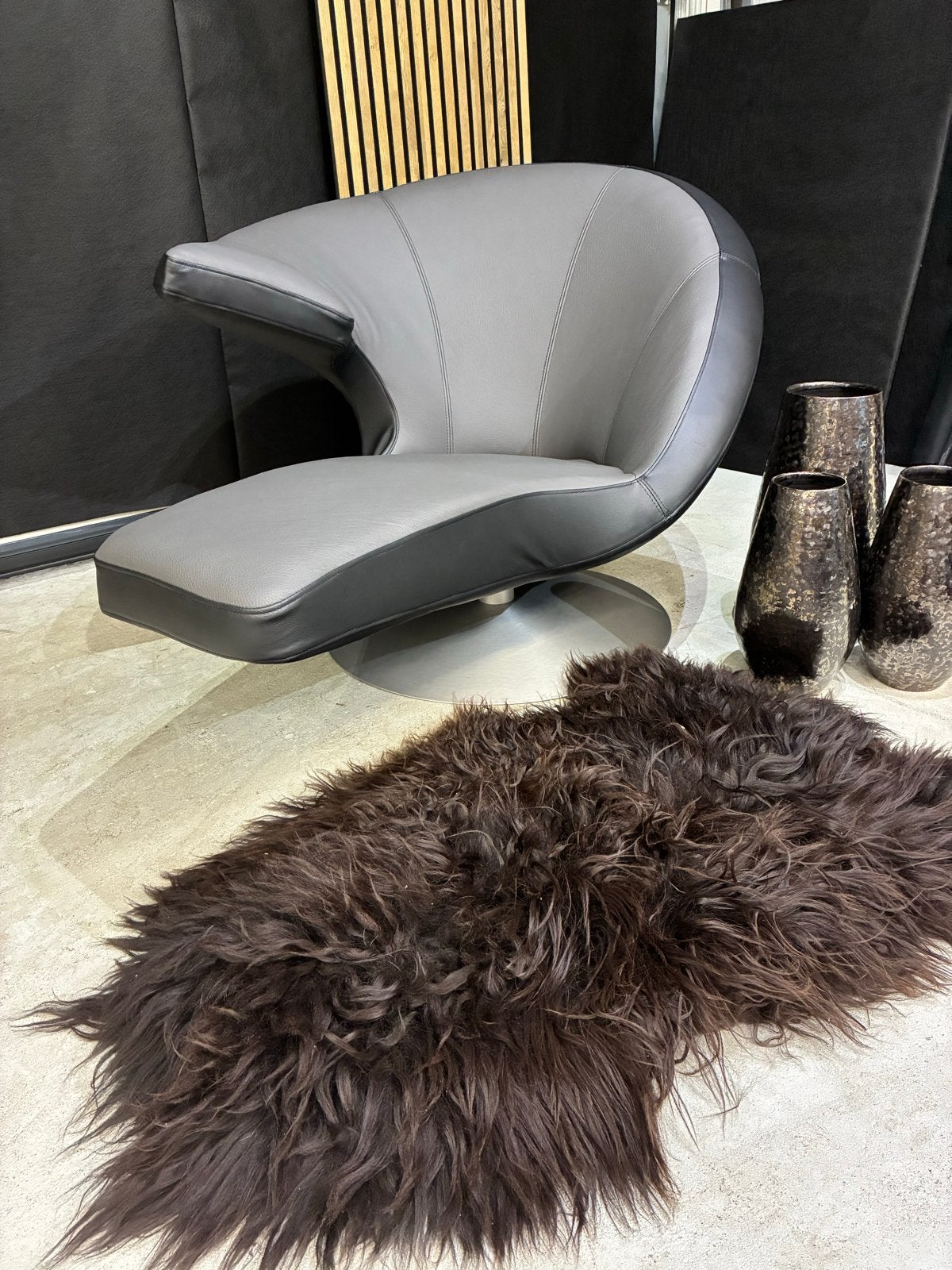 Leolux Parabolica fauteuil in nieuw Toledo leer, Ophalen, Leolux, ., Leer