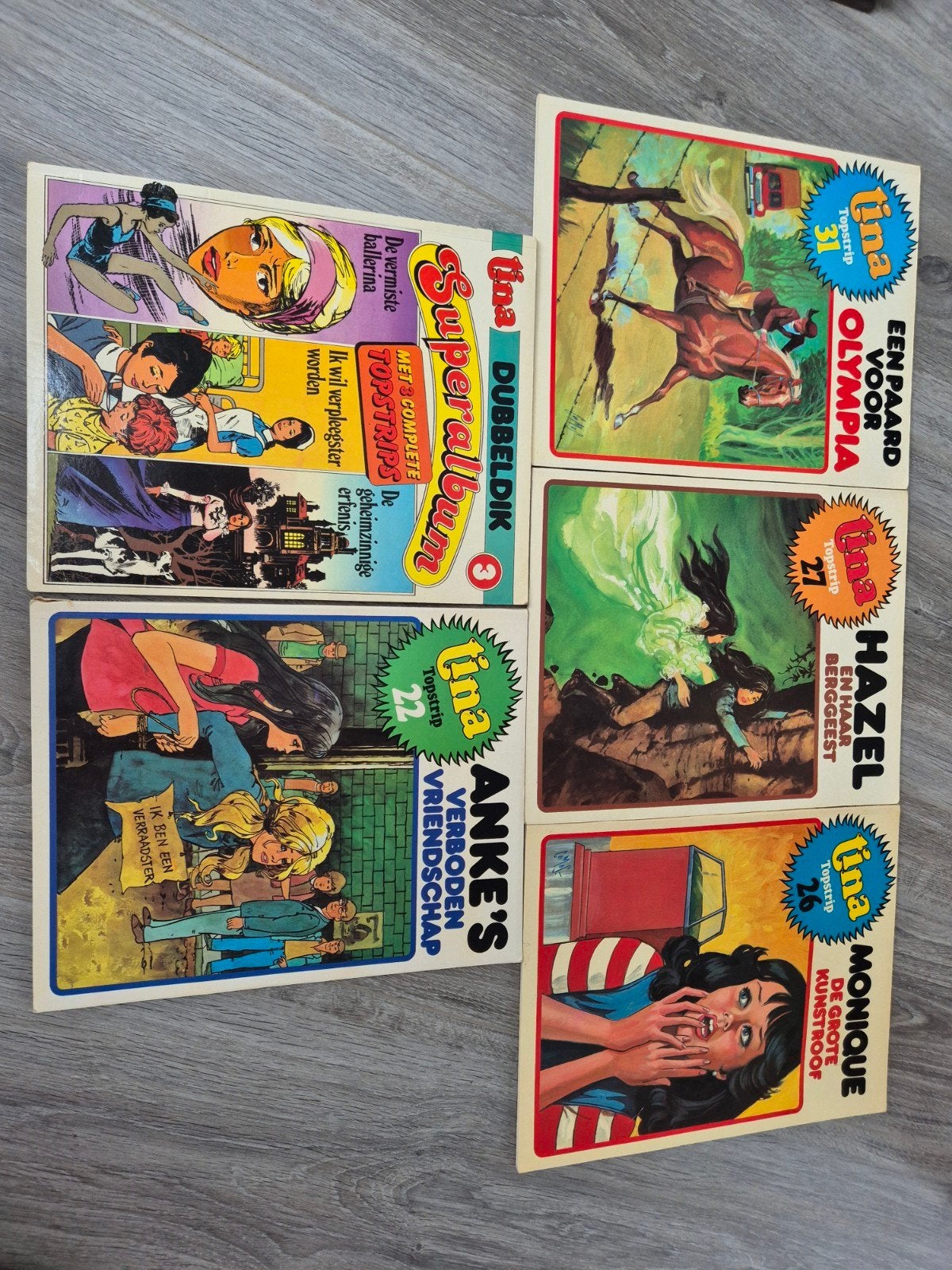 Vintage Tina stripboeken collectie - 5 stuks, Boeken, Meerdere stripboeken, Ophalen of Verzenden, Gelezen