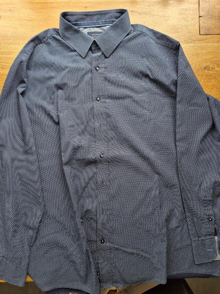 Overhemd heren, Kleding | Heren, Overhemden, Ophalen, Blauw, Zo goed als nieuw, Overige halswijdtes