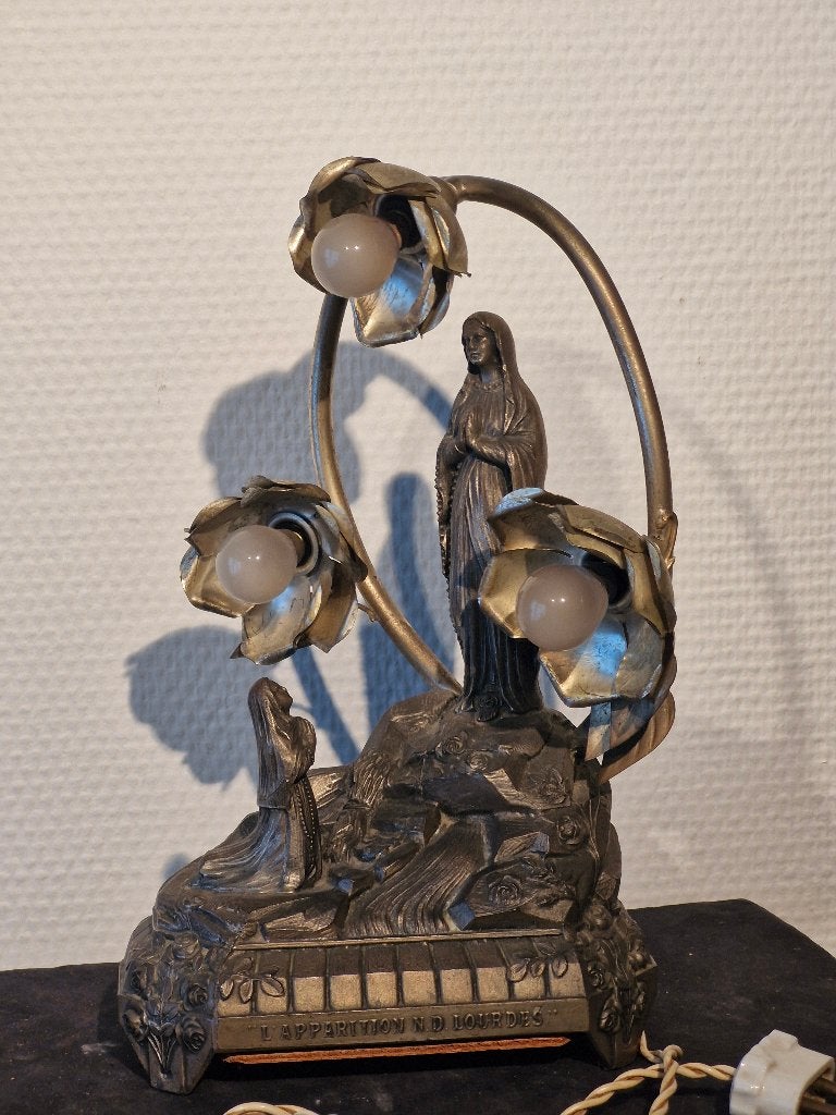 Lourdes lamp en muziekdoos, Ophalen of Verzenden