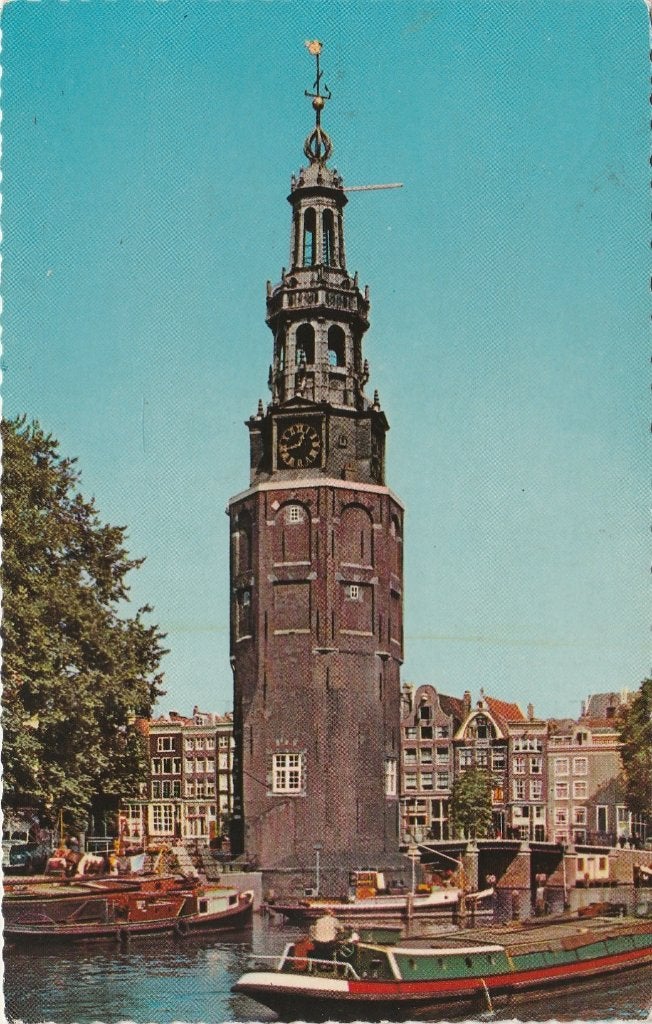 AMSTERDAM Montelbaanstoren kl.f., Verzamelen, Verzenden, 1960 tot 1980, Gelopen, Noord-Holland