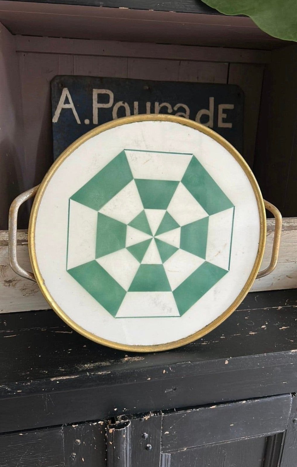 Art Deco dienblad of taartplaat jaren 20, Antiek en Kunst, Ophalen of Verzenden