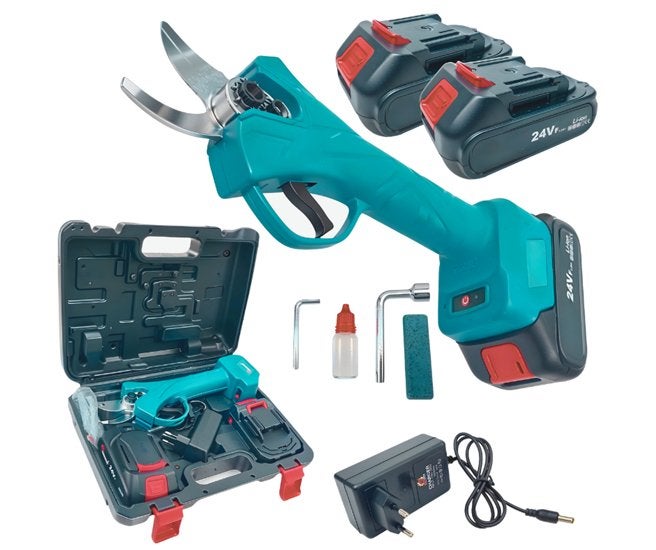 Elektrische Snoeischaar Incl. Opbergkoffer en 2xAccu’s, Tuin en Terras, Snoeischaren, Zincline, Zincline 1, Zincline, Nieuw