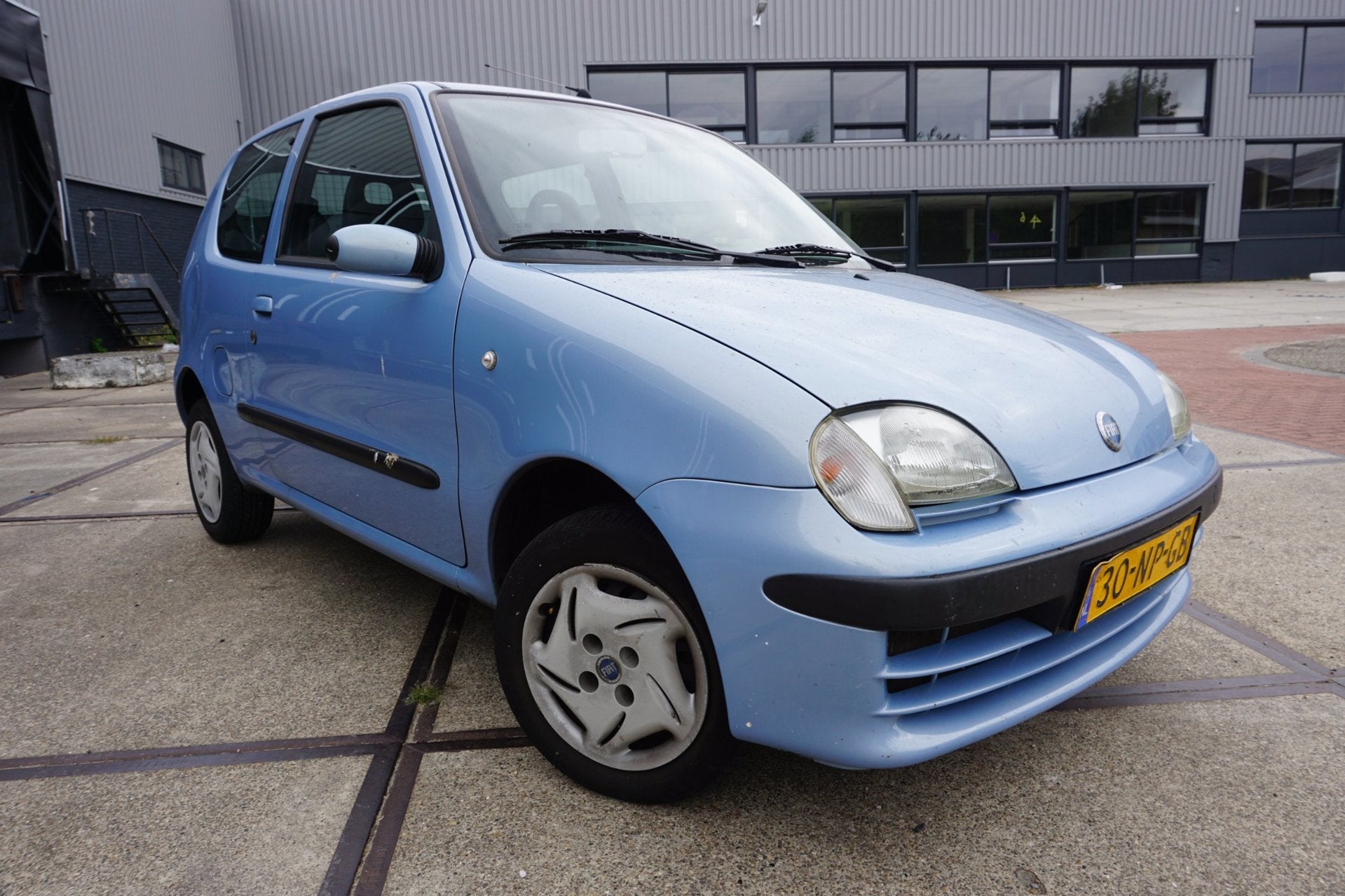 Fiat Seicento 1.1 Active, Auto's, Voorwielaandrijving, Stof, Blauw, Origineel Nederlands