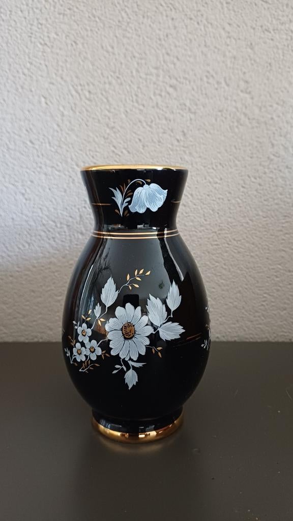 Handgemaakt Grieks vaasje, Rhodos, 24K bladgoud, Ophalen of Verzenden