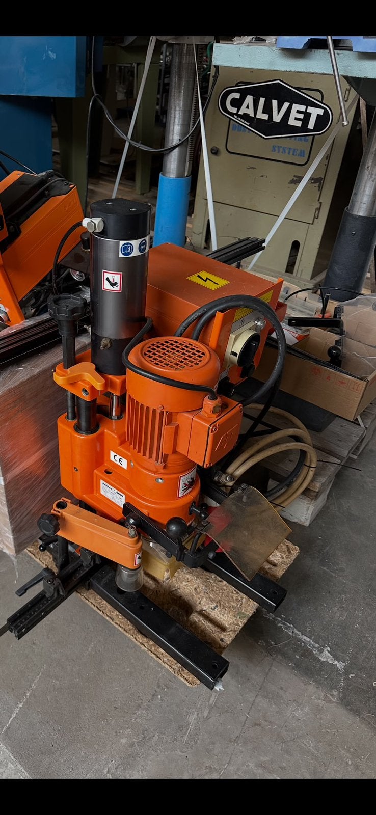 Blum scharnierboor type mini press, Ophalen of Verzenden, Gebruikt, Boormachine