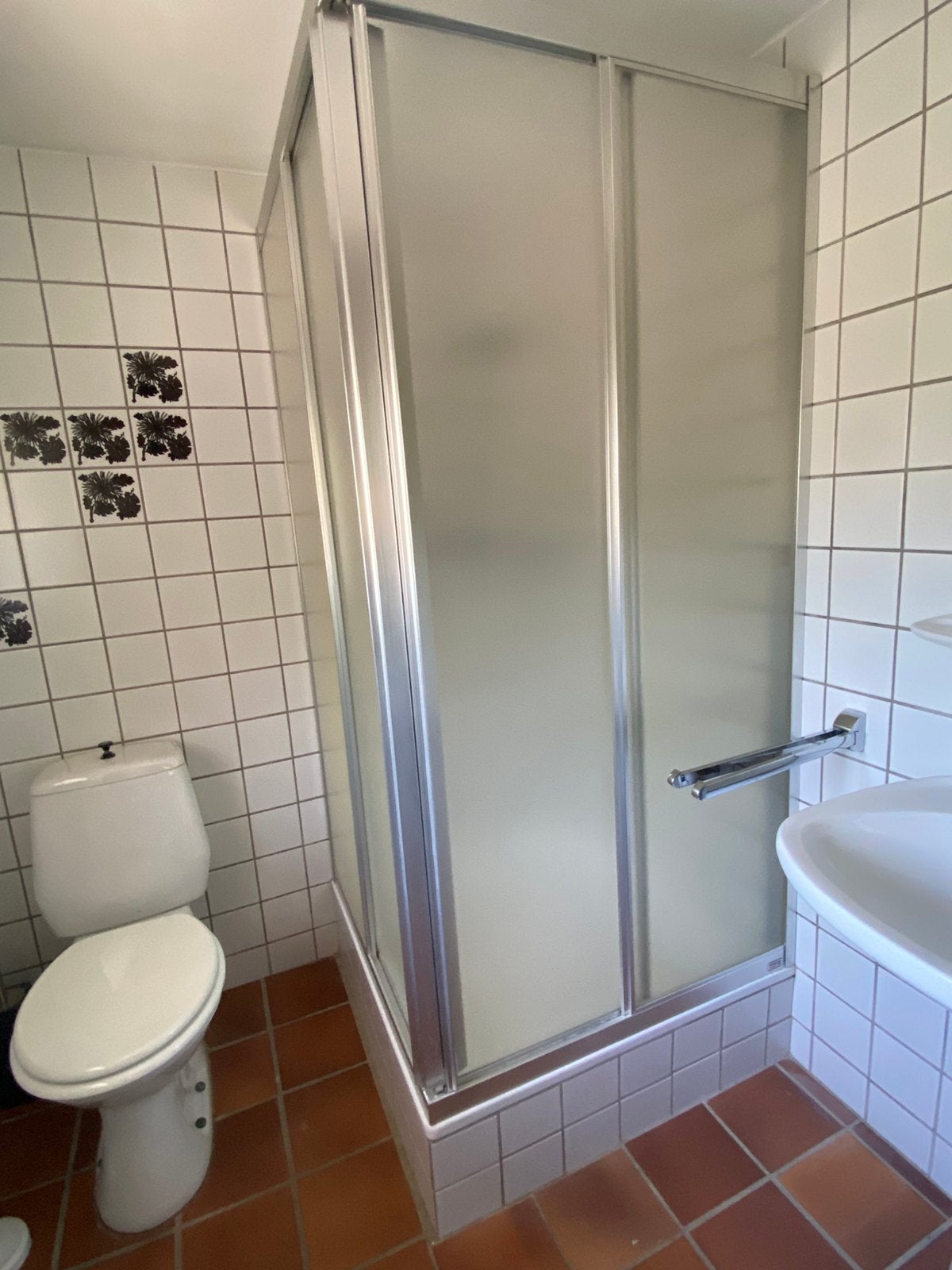 Nette douchewand voor hoekopstelling, Ophalen, Gebruikt, 75 cm of meer, Overige typen