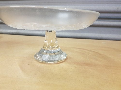 taartschaal glas met afbeeldingren eenden, Ophalen of Verzenden, 'T Olde Gre-j, Info@toldegrej.nl, Endepoelstraat 20f Didam