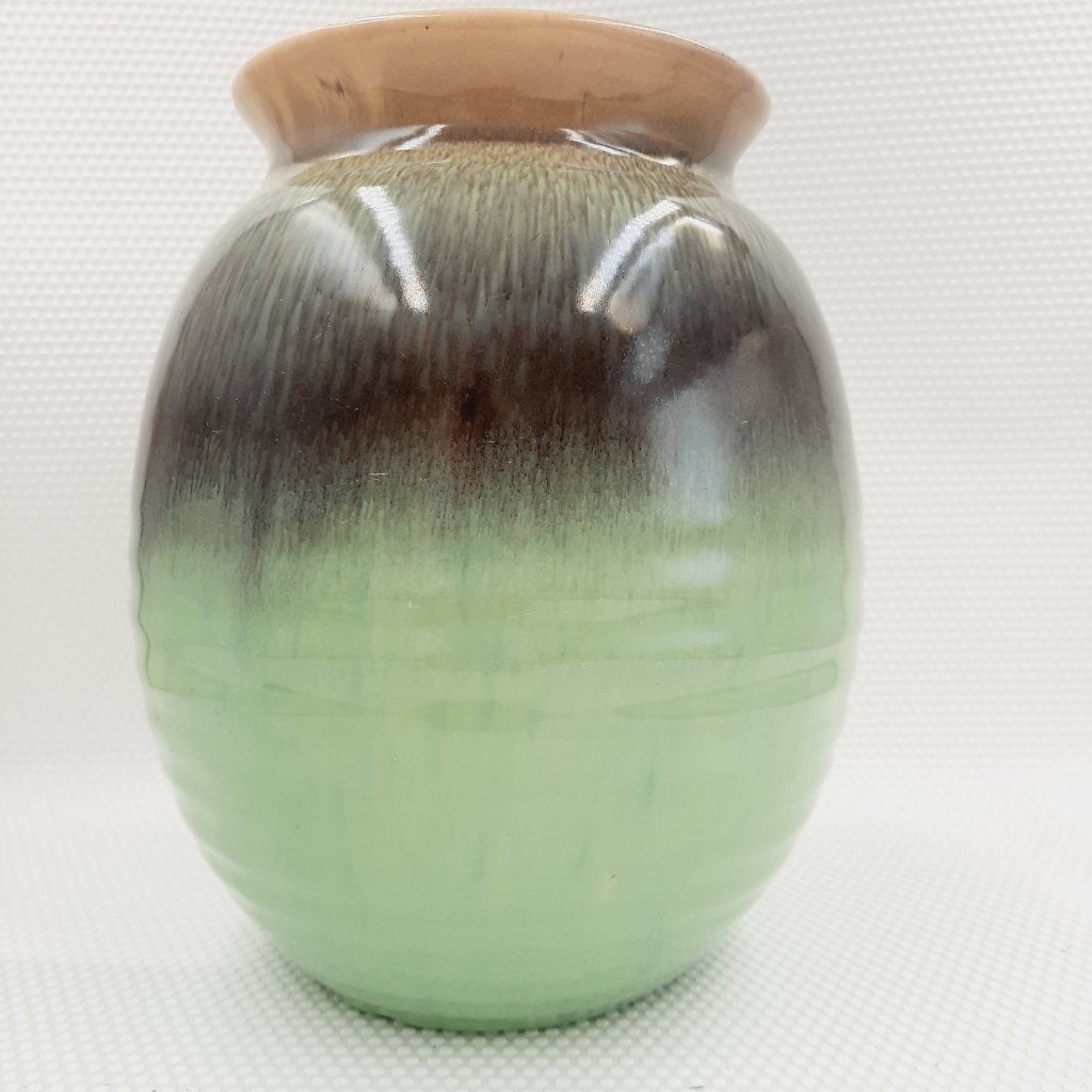 Grote vintage mintgroene vaas, 24 cm hoog, Verzamelen, Ophalen of Verzenden, Huis en Inrichting