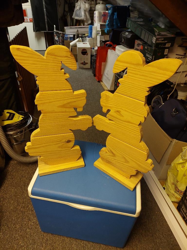 Houten paashaas, Diversen, Pasen, Ophalen, Gebruikt