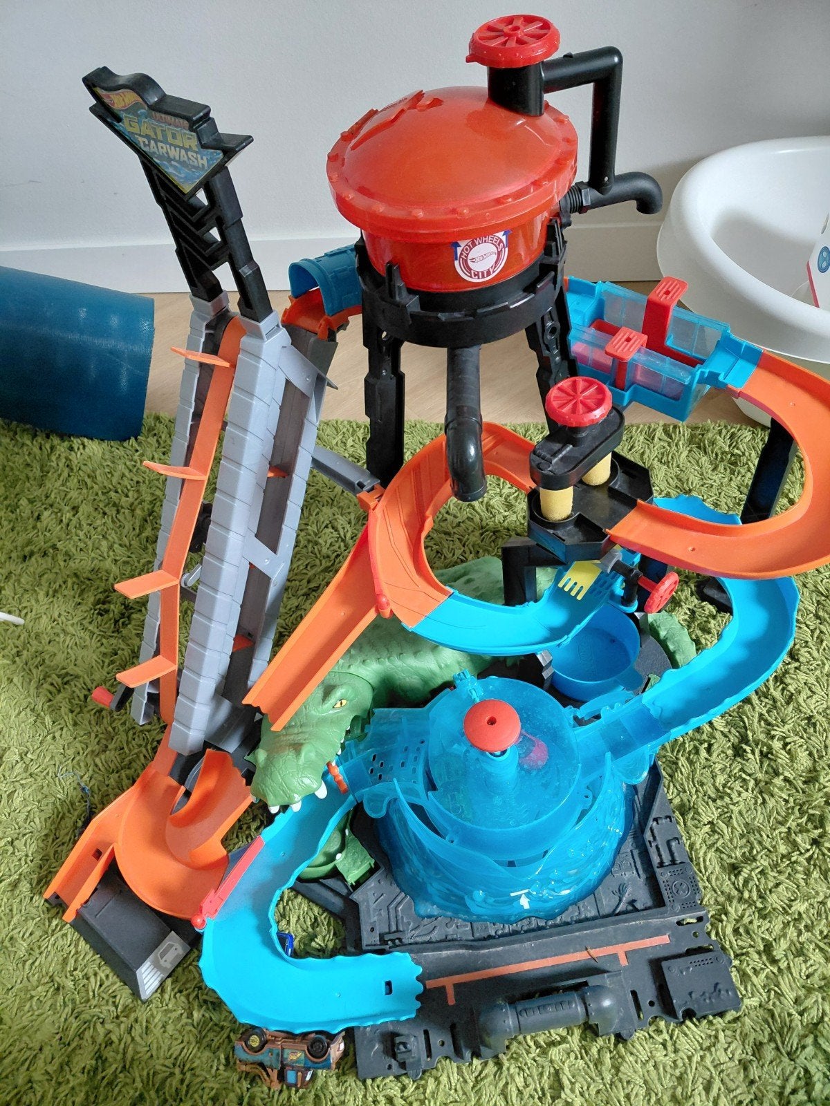 Hot Wheels City Gator Carwash speelset, Ophalen, Gebruikt