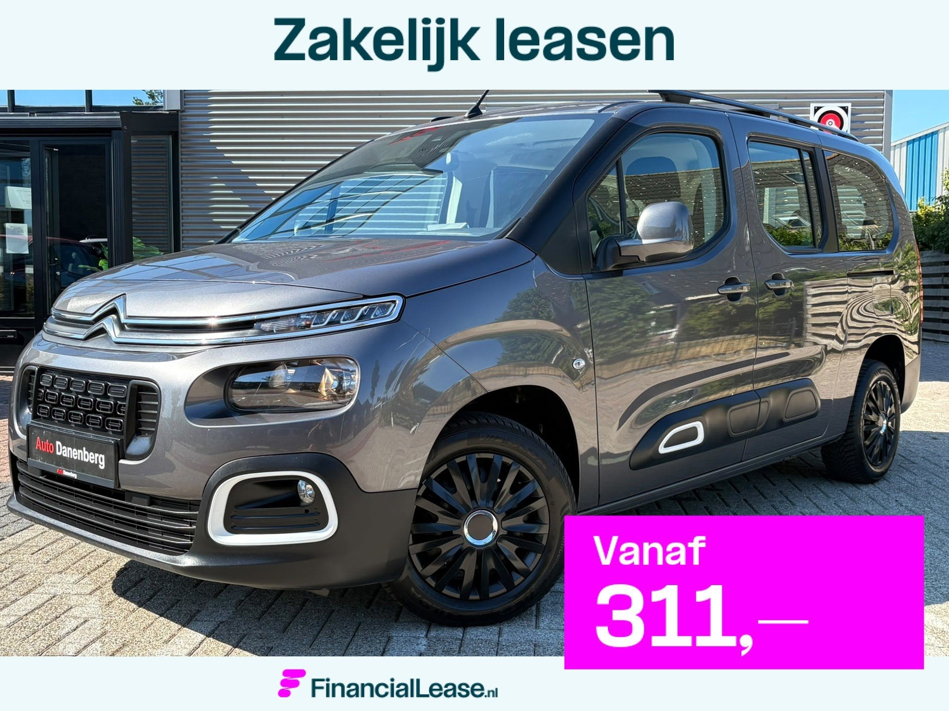 Citroen Berlingo XL 1.2 PureTech Feel 7persoons! GARANTIE!, Voorwielaandrijving, Dealer onderhouden, Stof, Zwart