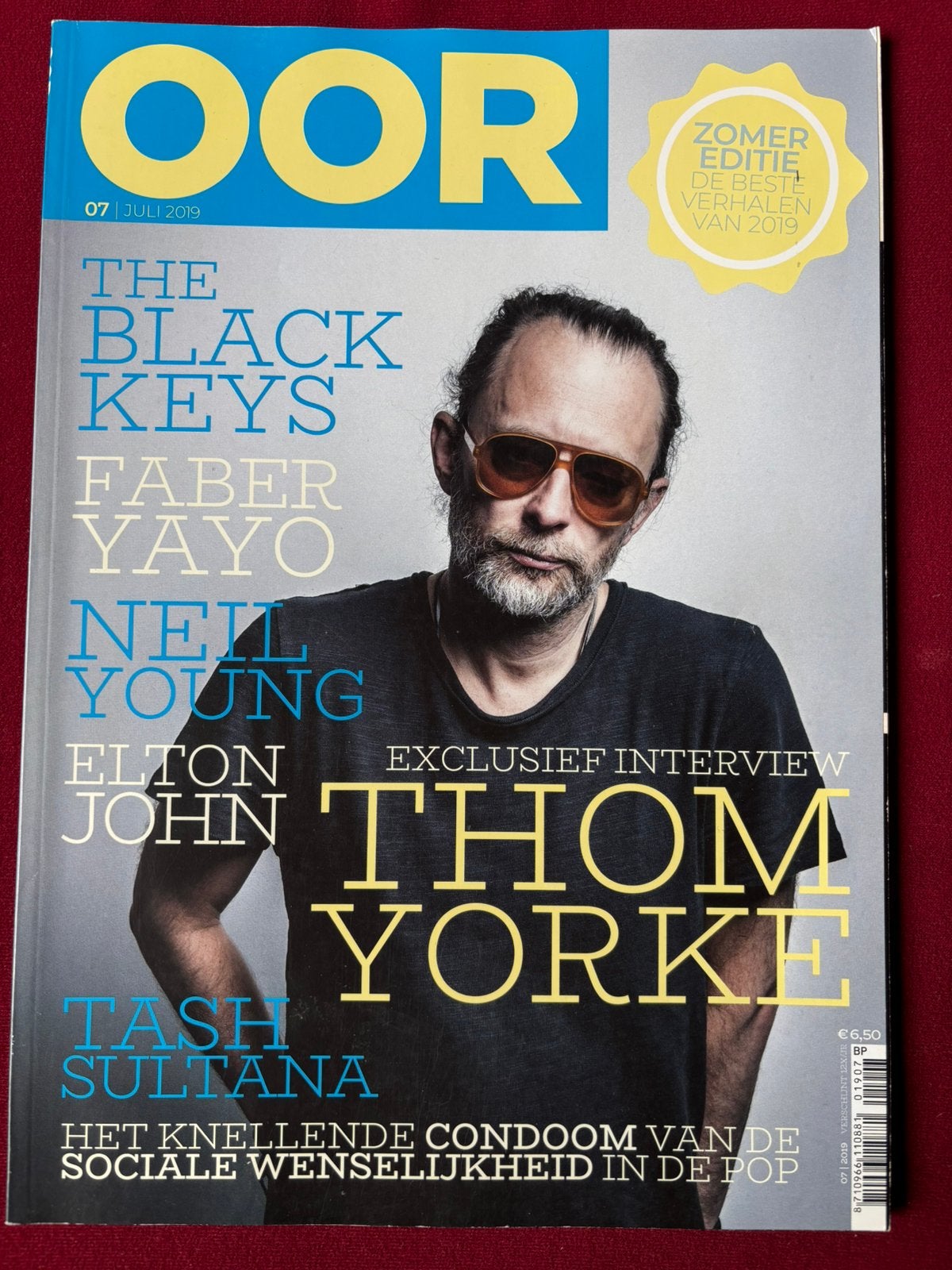 OOR Magazine nr. 7 2019 met Radiohead interview Thom Yorke, Verzamelen, Ophalen of Verzenden, Zo goed als nieuw, Boek, Tijdschrift of Artikel