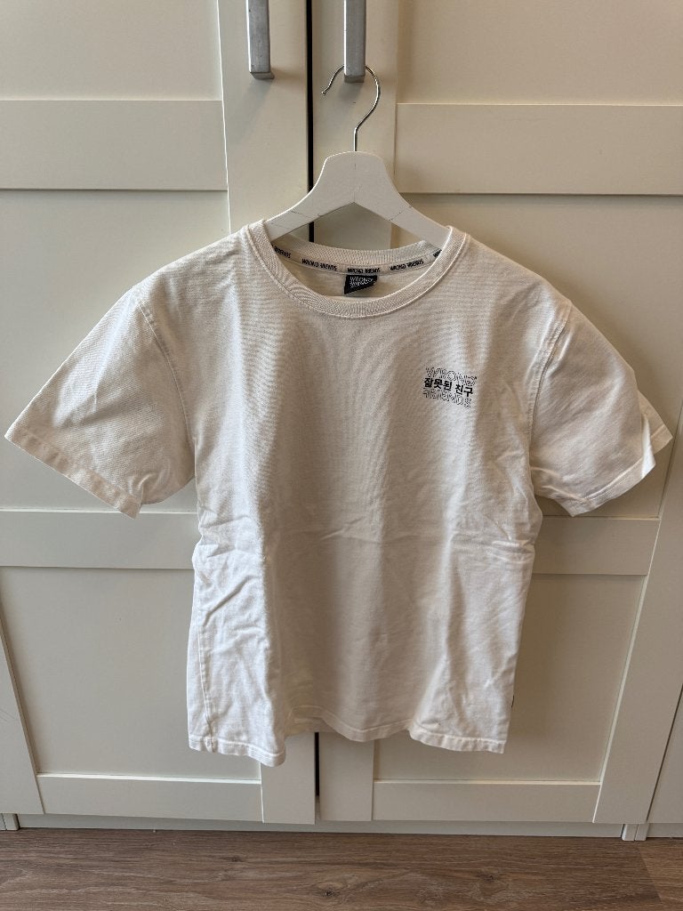 Wrong Friends Korean BBQ shirt, Wrong Friends, Maat 48/50 (M), Wit, Nieuw