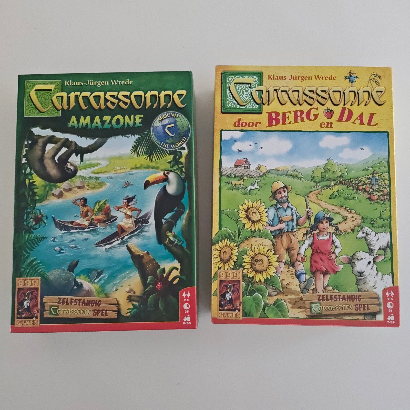 Carcassonne Amazone en Door Berg en Dal (nieuw), Hobby en Vrije tijd, Gezelschapsspellen | Bordspellen, Vijf spelers of meer, Ophalen of Verzenden
