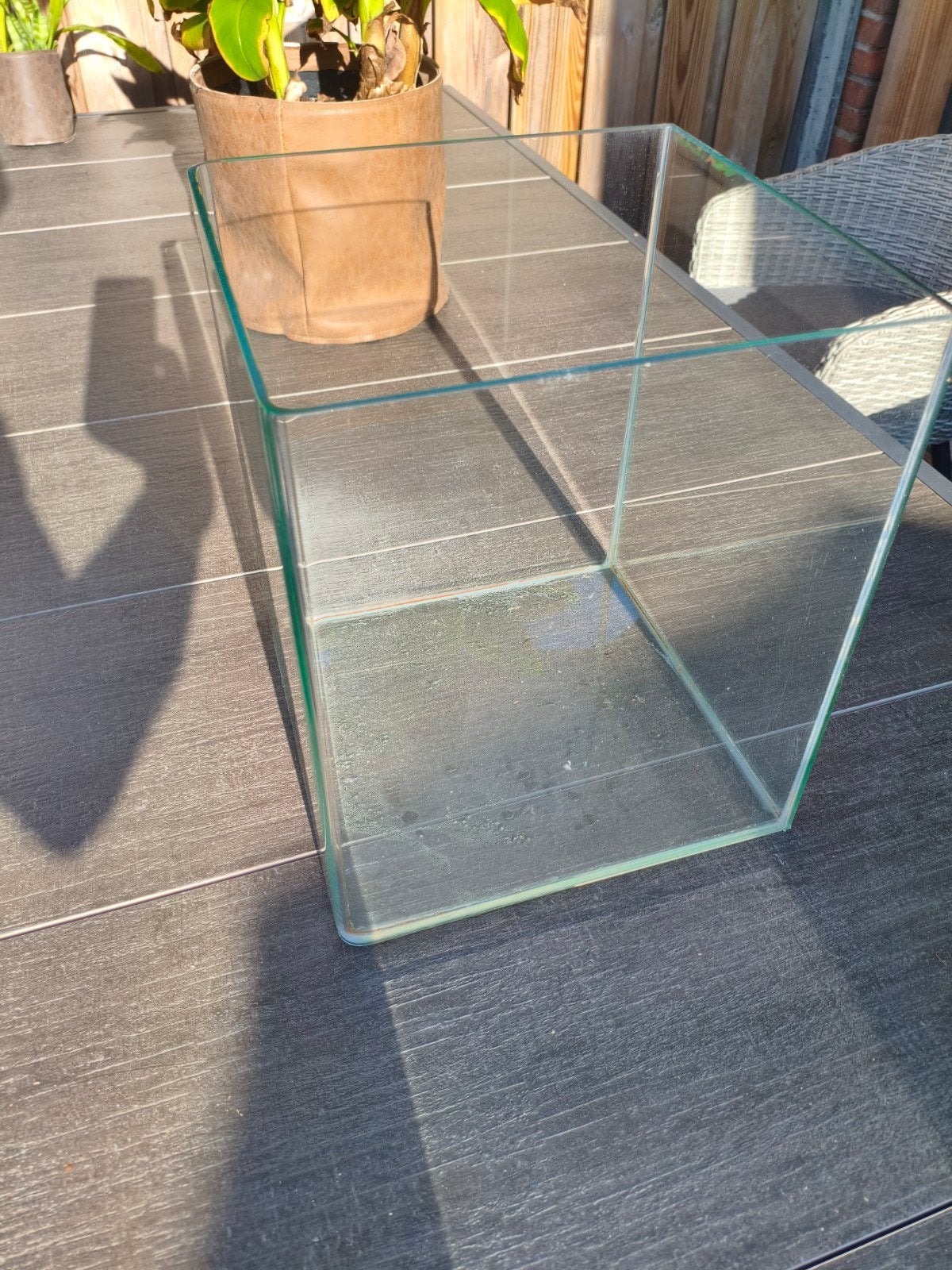 volglas aquarium met afgeronde hoeken  30x30x35, Dieren en Toebehoren, Ophalen, Zo goed als nieuw, Leeg aquarium