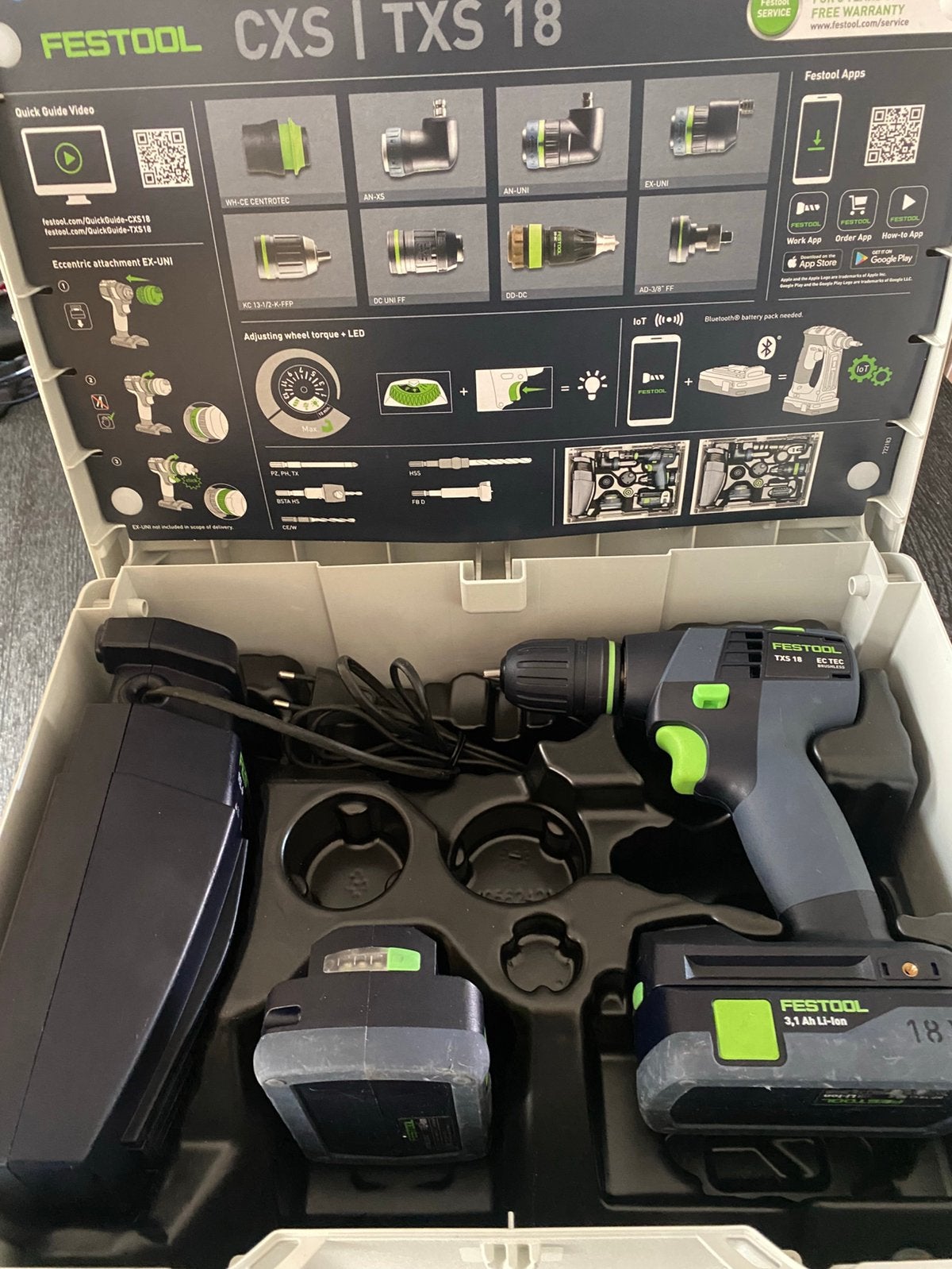 Festool accu boormachine TXS 18, Ophalen of Verzenden, Nieuw, Accuboormachine, Festool
