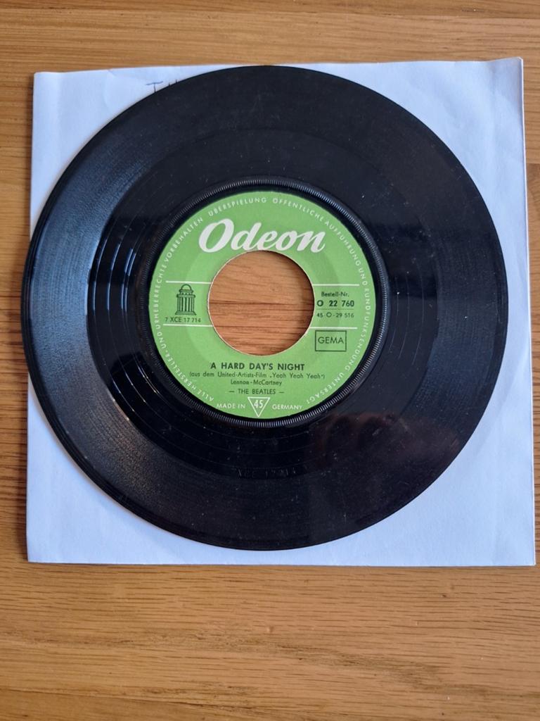 The Beatles - A Hard Day's Night - Vinyl Single (Odeon), Cd's en Dvd's, Vinyl Singles, Gebruikt, Single, 1960 - 1969, Pop, 7 inch