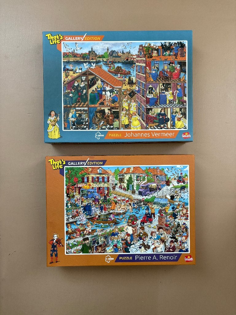 Puzzel That’s Life Gallery edition Vermeer & Renoir, Ophalen of Verzenden, 500 t/m 1500 stukjes, Zo goed als nieuw, Legpuzzel