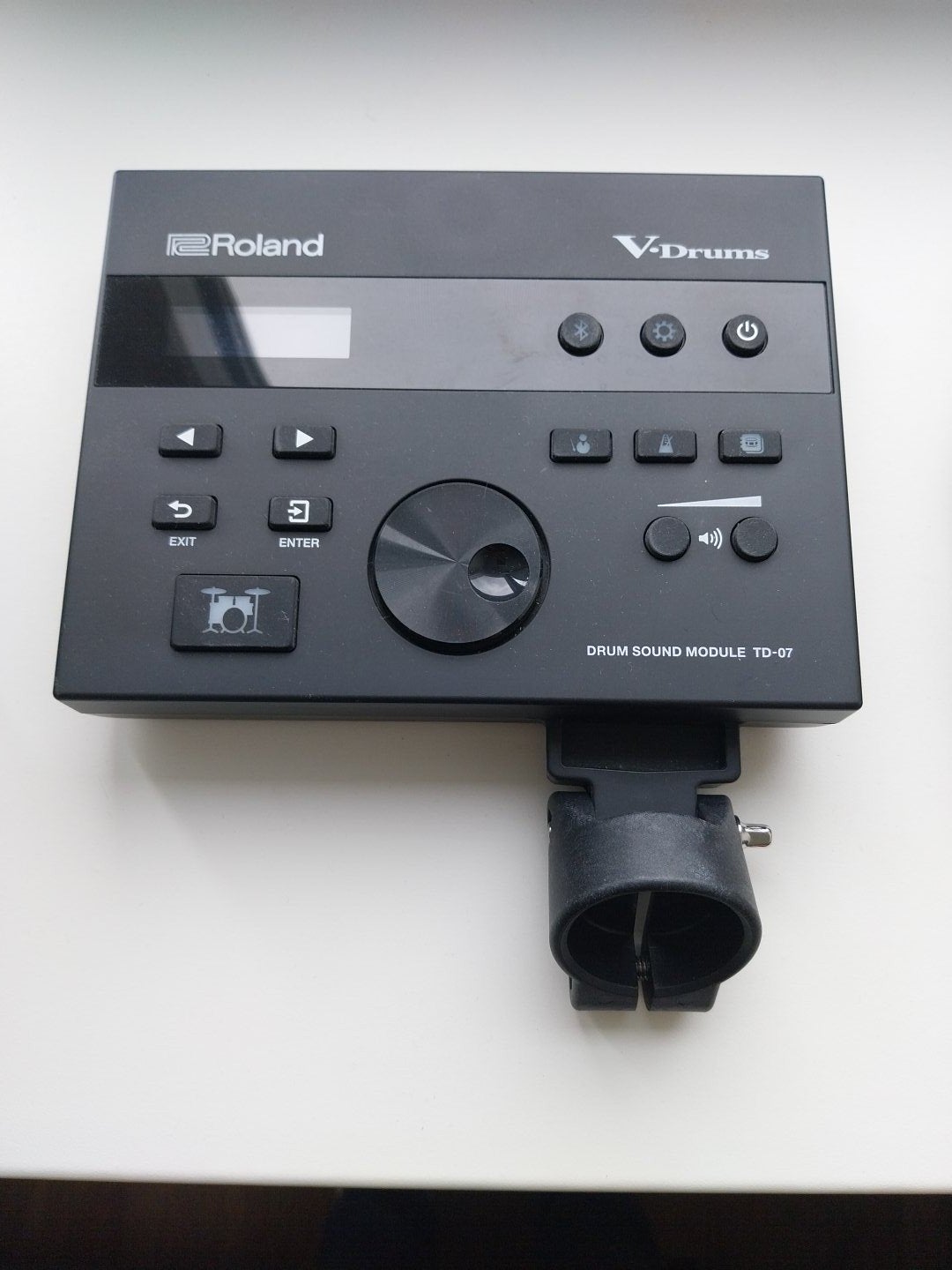 Roland TD-07 Drummodule, RT-30 triggers en Compact drumrack, Ophalen, Zo goed als nieuw, Roland