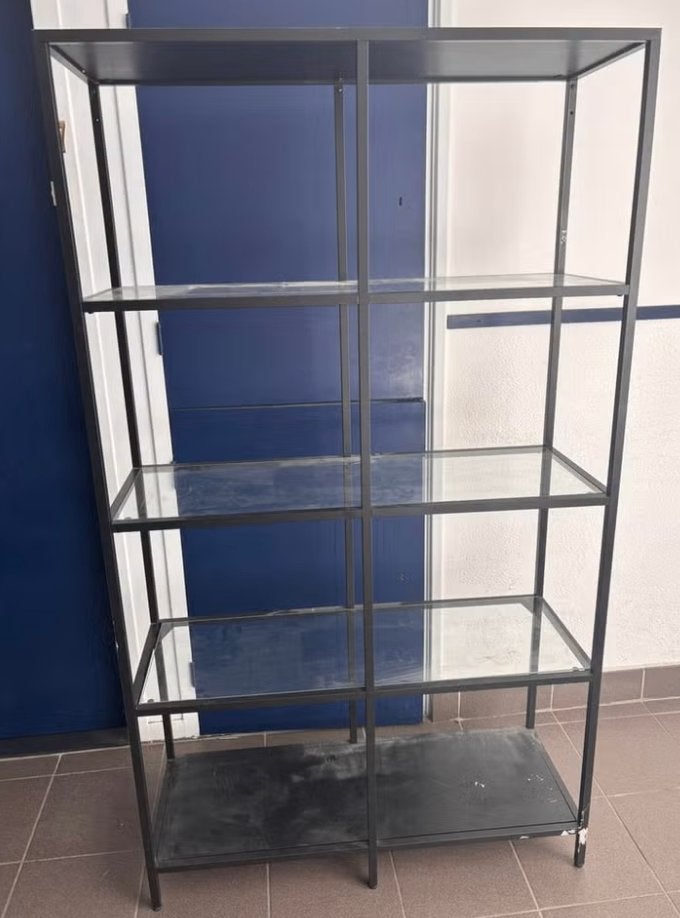 Vitrine kast IKEA, Ophalen, 50 tot 100 cm, Zo goed als nieuw, 150 tot 200 cm