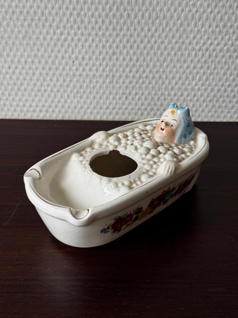 Vintage Nodder Bad 'Asbak' Schaaltje Badkamer Ringschaaltje, Ophalen of Verzenden