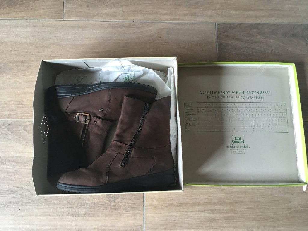 Finn Comfort, Cherokee Grizzley, m 8, Bruin, Lage of Enkellaarzen, Ophalen of Verzenden, Zo goed als nieuw