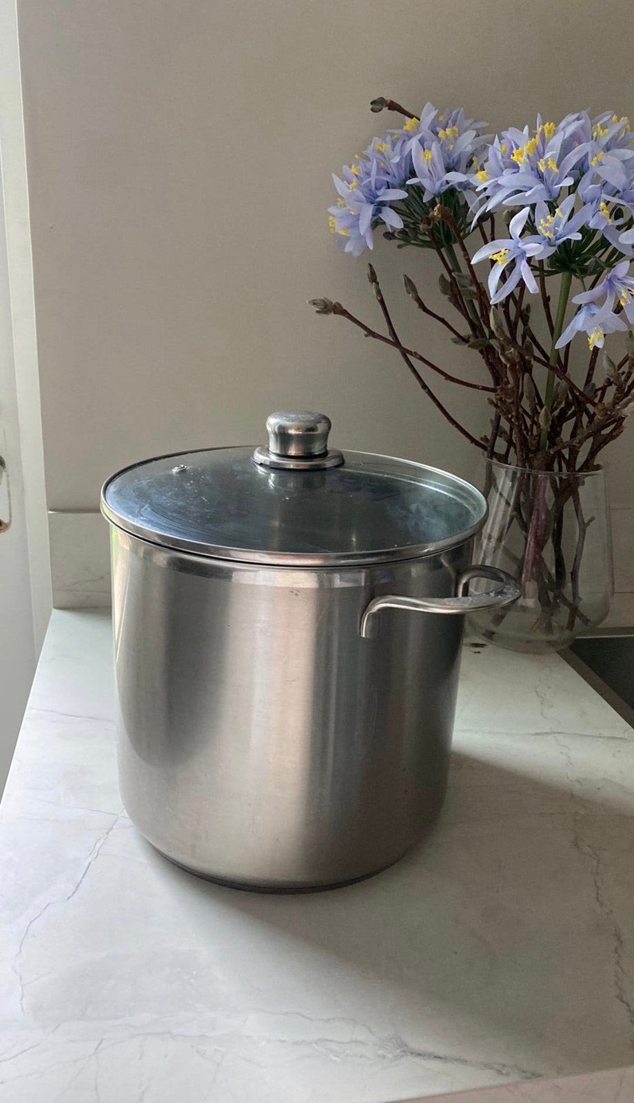 Soeppan 10 liter, Huis en Inrichting, Keuken | Potten en Pannen, Ophalen of Verzenden, Zo goed als nieuw, Rvs