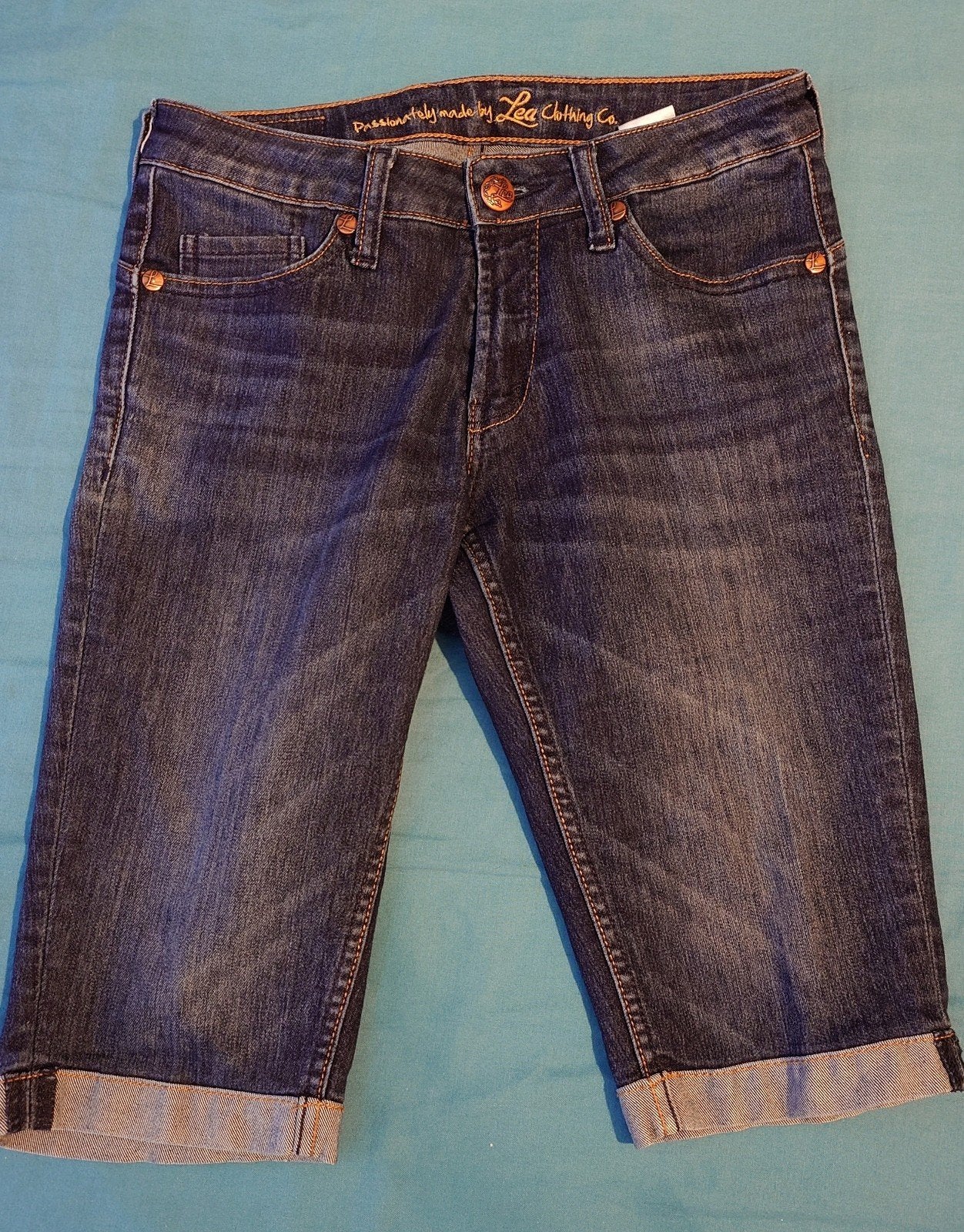 Denim - stretchy, Kort, Blauw, Ophalen of Verzenden, Zo goed als nieuw