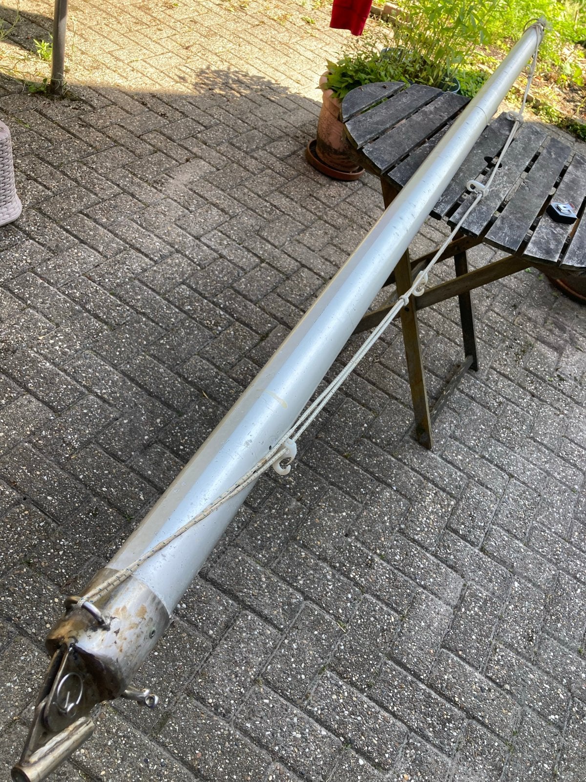 Giek of fokkeboom voor zeilboot, 2,84 meter, gebruikt, Ophalen, 6 meter of meer, Gebruikt, 15 tot 30 m²