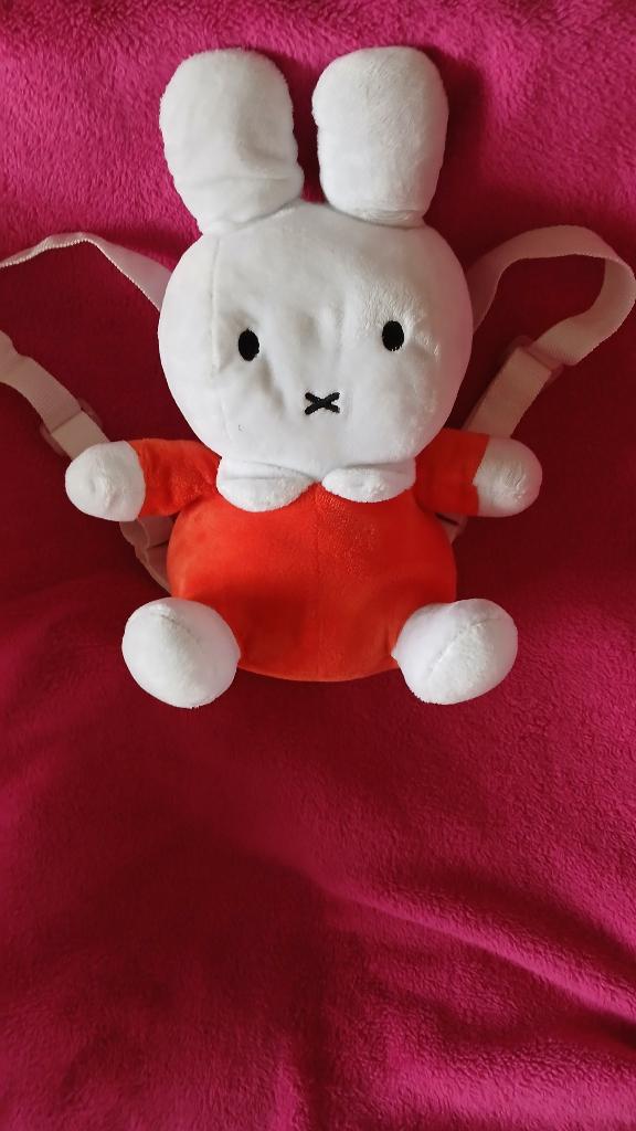 NIJNTJE KNUFFEL TEVENS KLEIN RUGTASJE 35cm, Ophalen of Verzenden, Zo goed als nieuw, Konijn