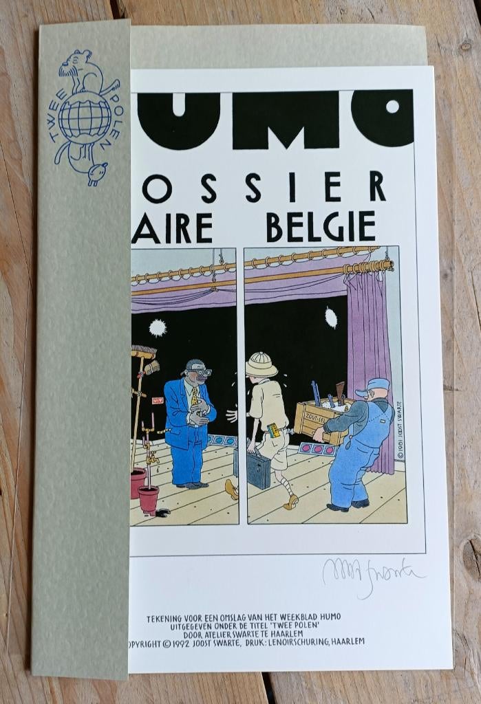 Joost Swarte - portfolio Twee Polen, Boeken, Stripboeken, Eén stripboek, Ophalen of Verzenden, Zo goed als nieuw, Joost Swarte