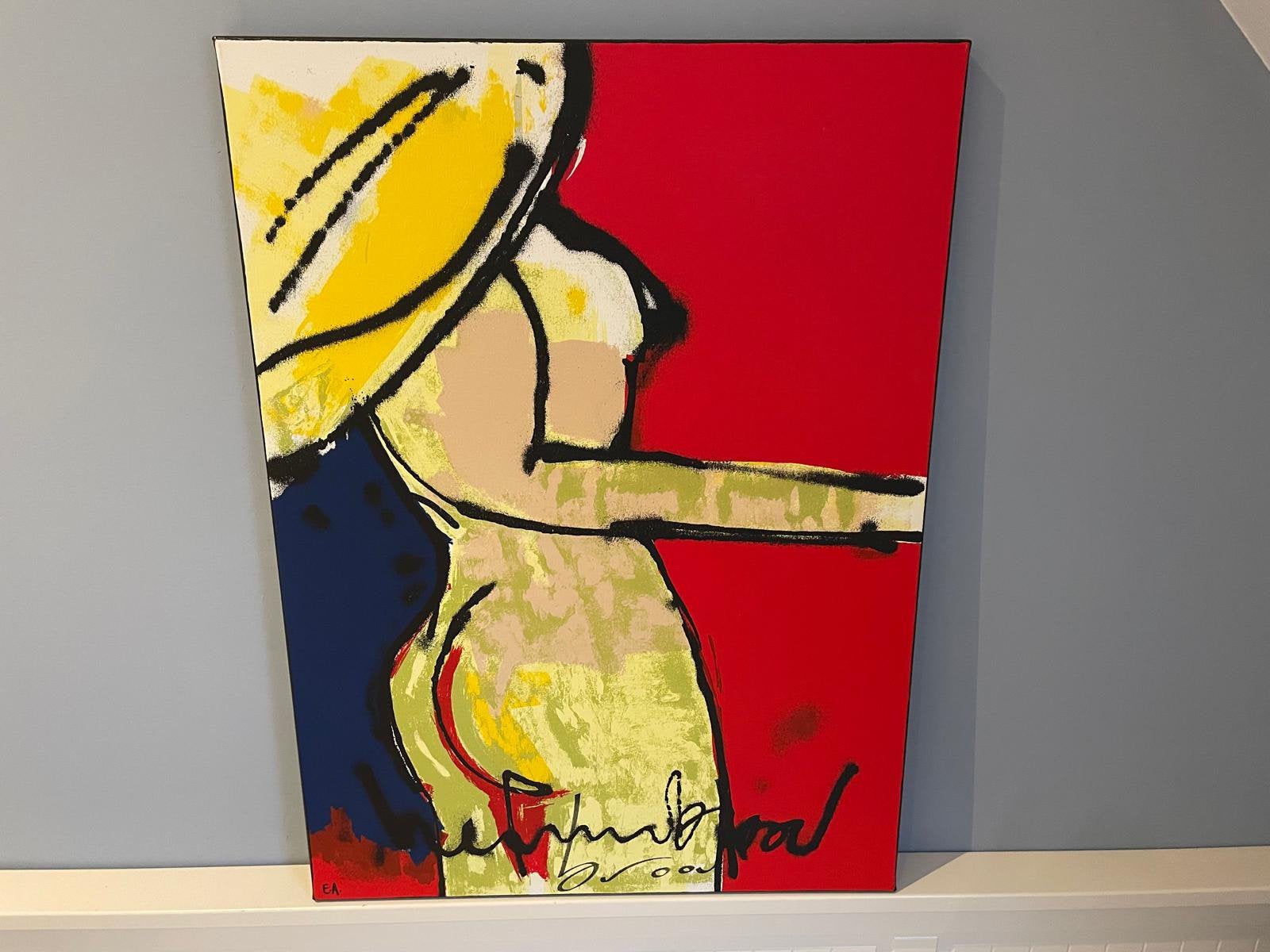 Herman Brood Naked Beauty op Linnen EA, Antiek en Kunst, Ophalen, Zeefdruk