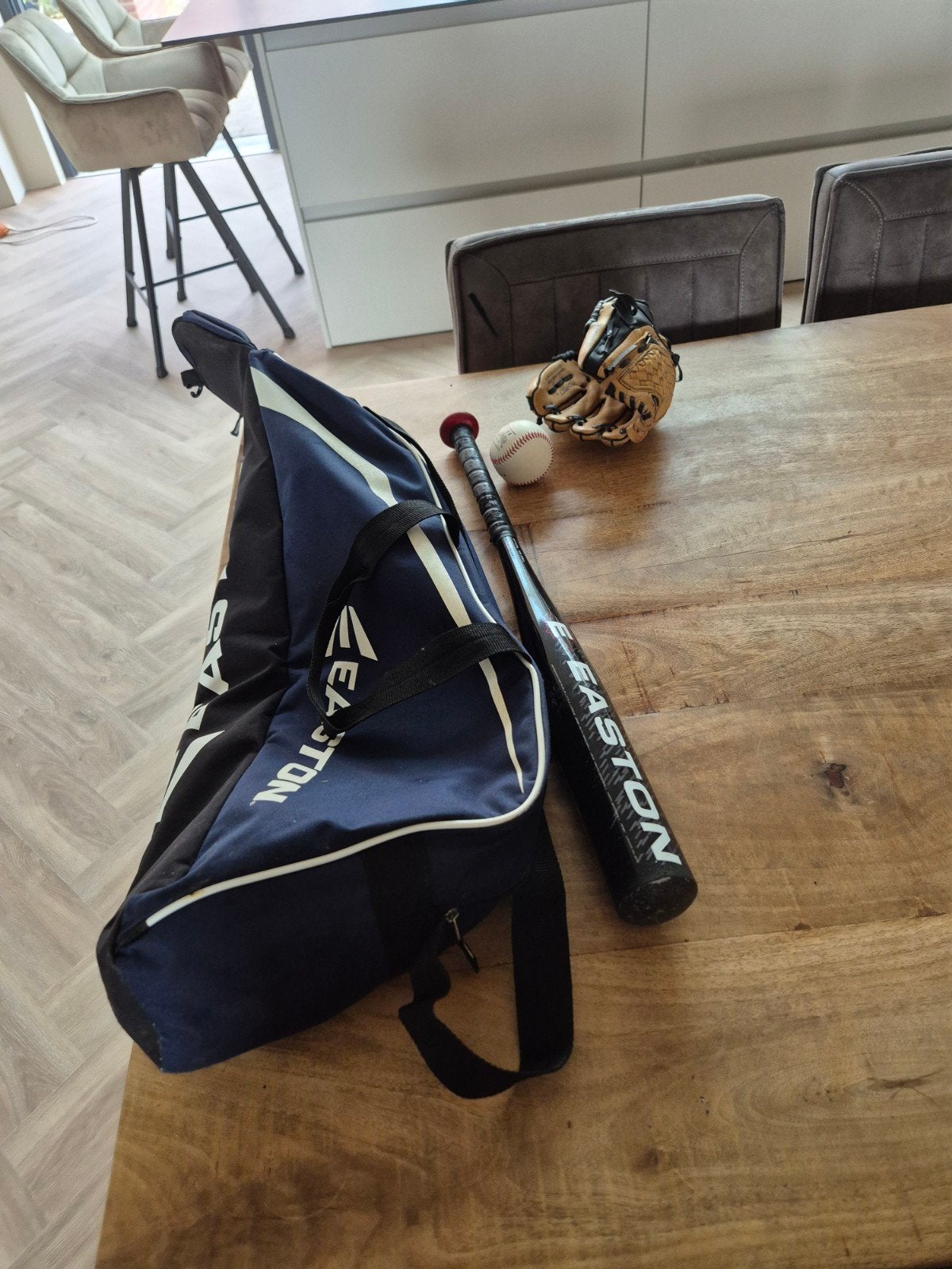 Easton Honkbalset Jeugd - Hammee Knuppel 64cm, Handschoen &, Sport en Fitness, Ophalen of Verzenden, Gebruikt