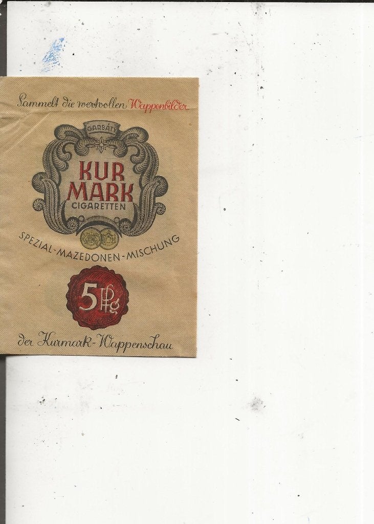 Zakje Kur Mark Cigaretten Mazedonen Mischung, Ophalen of Verzenden, 1920 tot 1940, Ongelopen