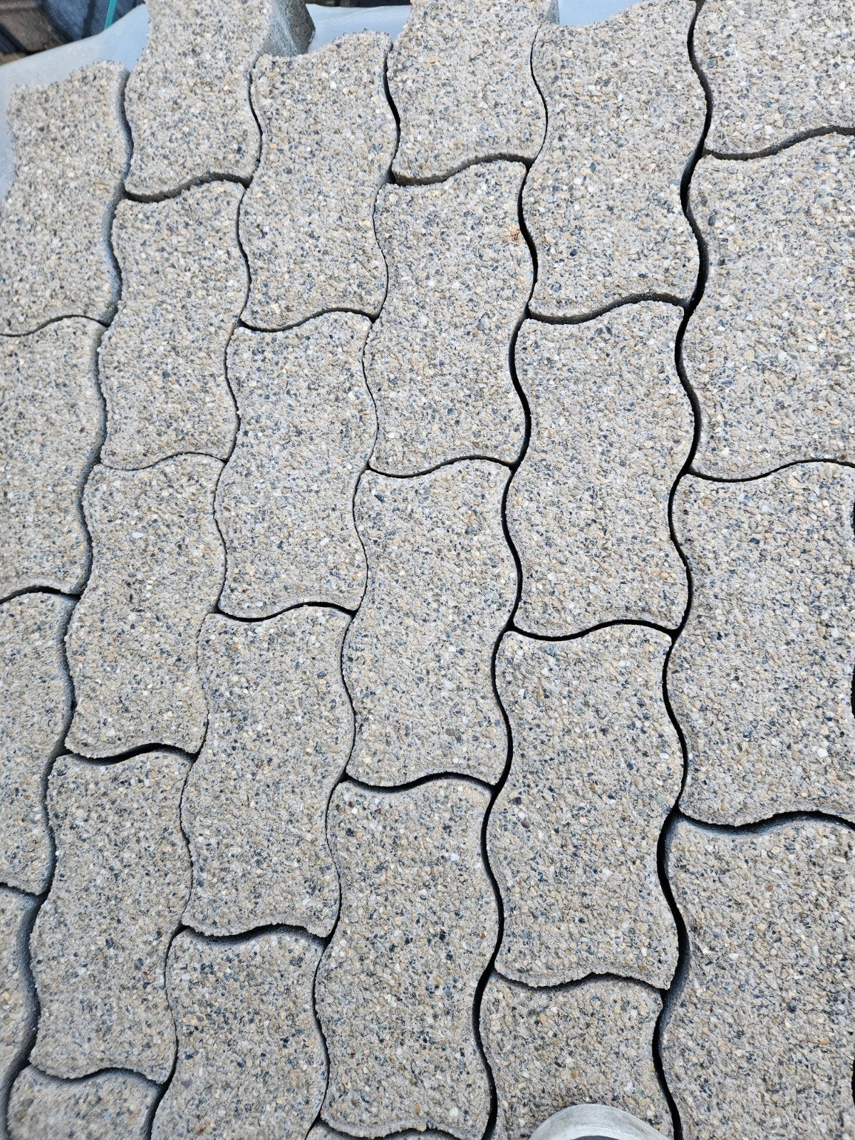 Verband steen 10cm zand structuur, Tuin en Terras, Ophalen, Beton, Klinkers