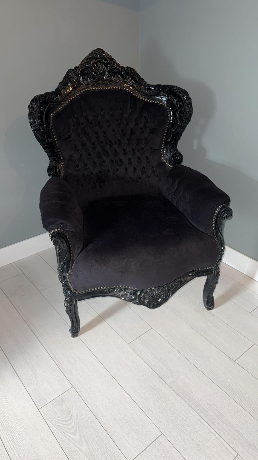 2 Grote Barok Stoelen - Zwart, Ophalen, Twee, Zwart, Nieuw