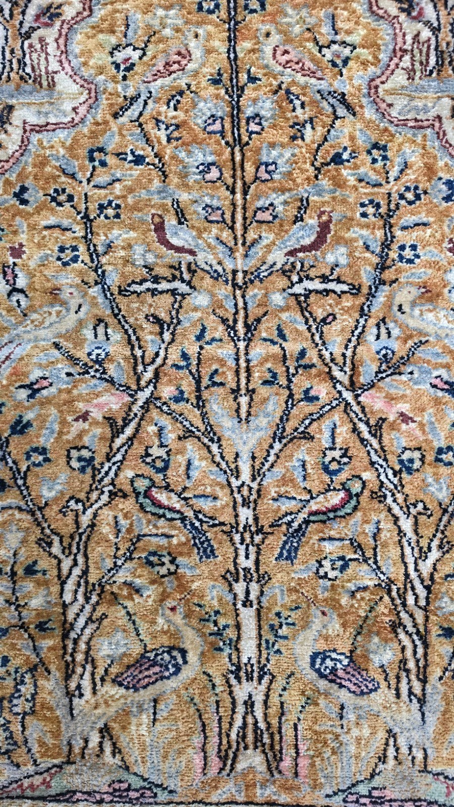 Handgeknoopt oriental zijde Kayseri tapijt Paradise 89x140cm, Huis en Inrichting, Stoffering | Tapijten en Kleden, Perzisch, Oosters, Klassiek, Traditioneel